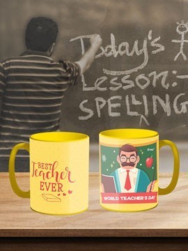 TeacherS Day Yellow Coffee Mug
